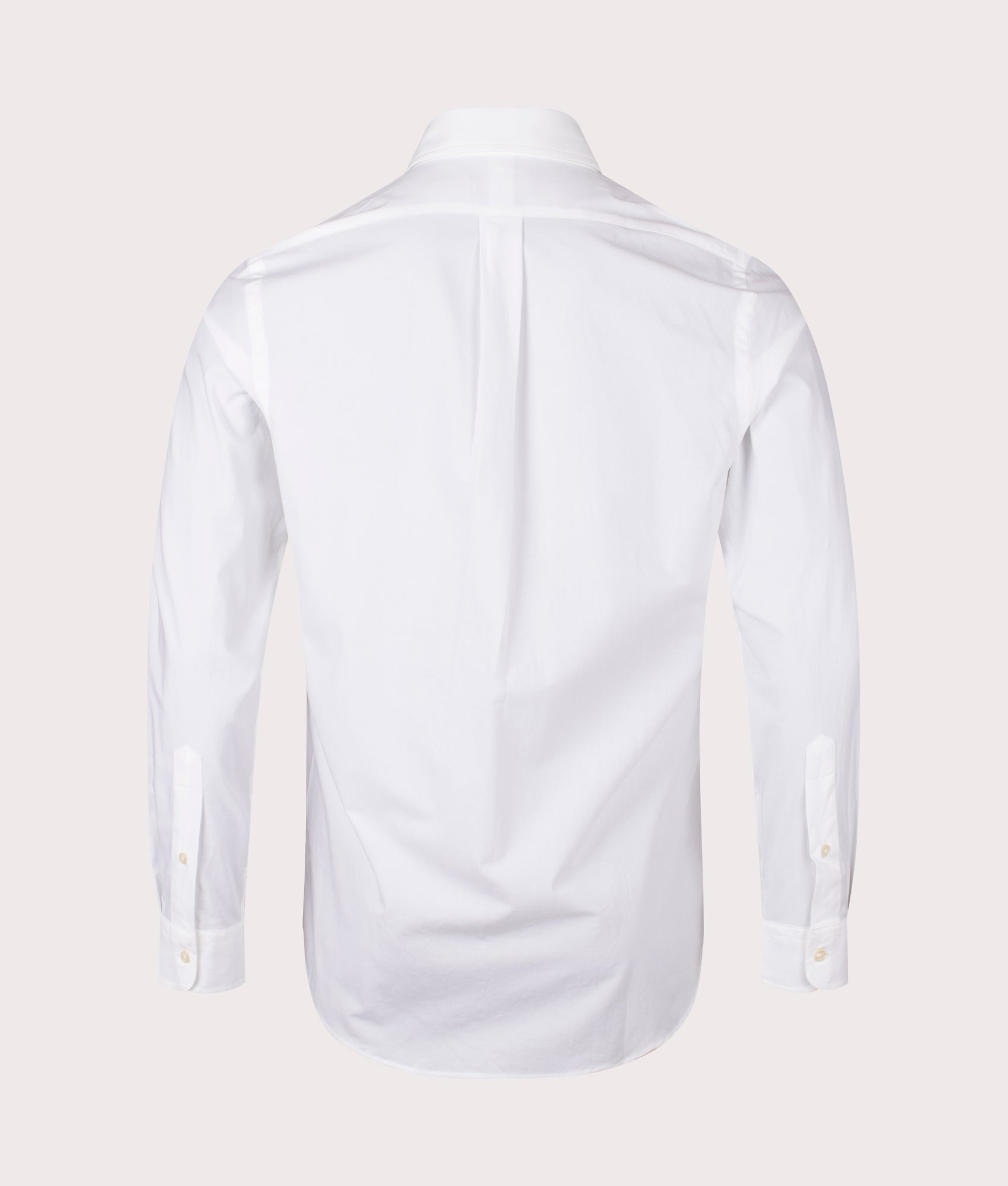 Polo Ralph Lauren, Custom Fit stretch poplin Shirt, white, Eqvvs Menswear, back shot angle
