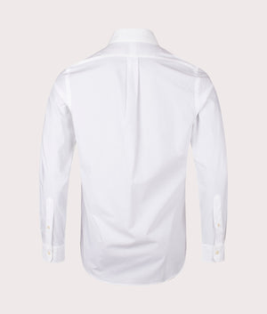 Polo Ralph Lauren, Custom Fit stretch poplin Shirt, white, Eqvvs Menswear, back shot angle

