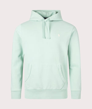 Polo Ralph Lauren Loopback Fleece Hoodie Celadon Blue Front Shot EQVVS