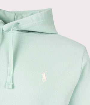 Polo Ralph Lauren Loopback Fleece Hoodie Celadon Blue Detail Shot EQVVS