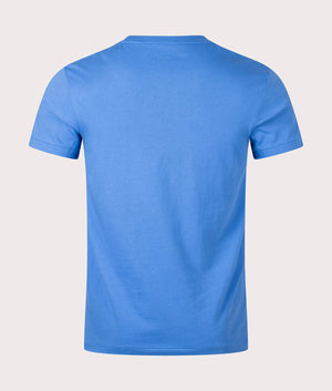 Polo Ralph Lauren New England Blue Custom Slim Fit T-Shirt Back Shot EQVVS