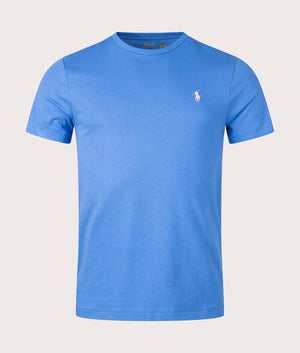 Polo Ralph Lauren New England Blue Custom Slim Fit T-Shirt Front Shot EQVVS