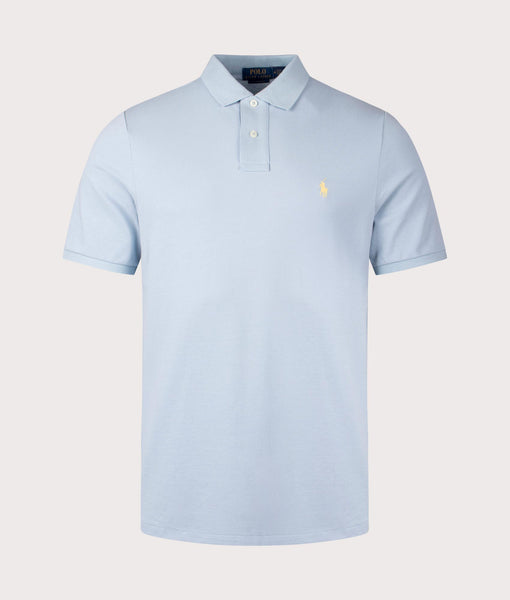 Classic Fit Mesh Polo Shirt in Alpine Blue | Polo Ralph Lauren | EQVVS
