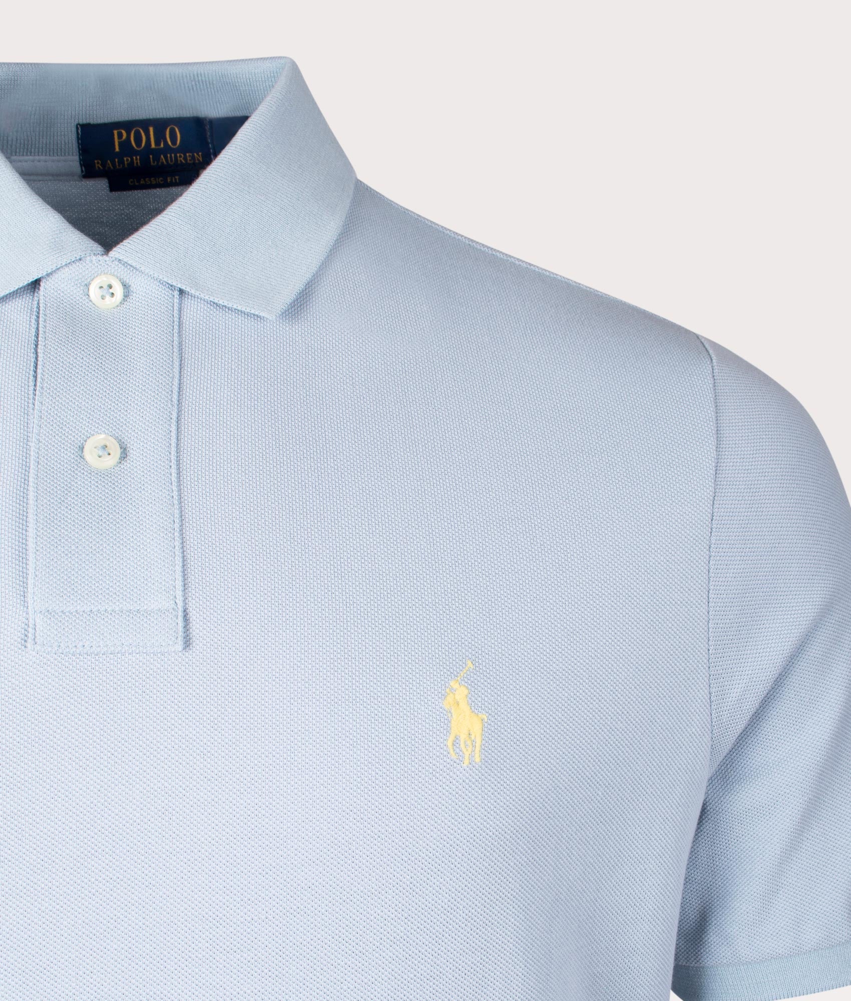 Classic Fit Mesh Polo Shirt in Alpine Blue | Polo Ralph Lauren | EQVVS