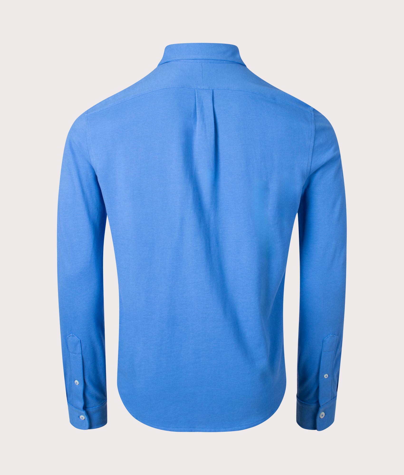 Polo Ralph Lauren Featherweight Mesh Shirt in New England Blue back Shot EQVVS