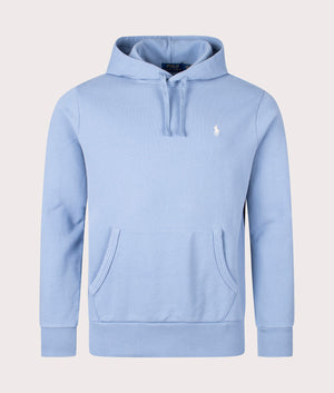 Polo Ralph Lauren Loopback Fleece Hoodie Channel Blue Front Shotat EQVVS