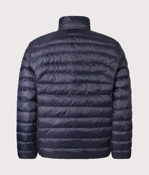 The Colden Packable Jacket in Collection Navy. | Polo Ralph Lauren | Shot at EQVVS | Back shot 