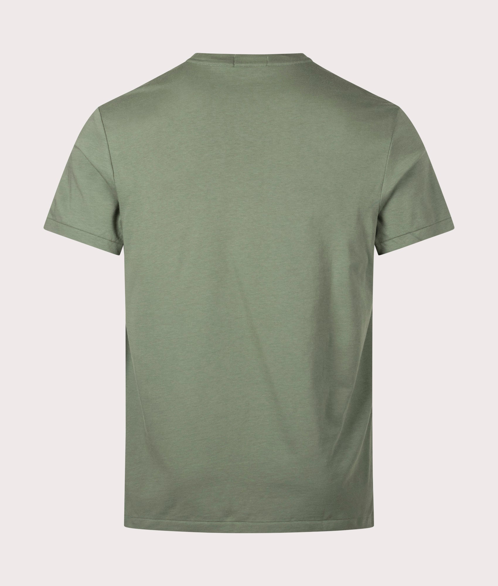 Script Logo Embroidered T-Shirt in Caego Green by Polo Ralph Lauren, EQVVS. Back shot