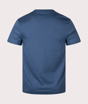 Custom Slim Fit Pima T-Shirt in Clancy Blue by Polo Ralph Lauren. EQVVS Shot.