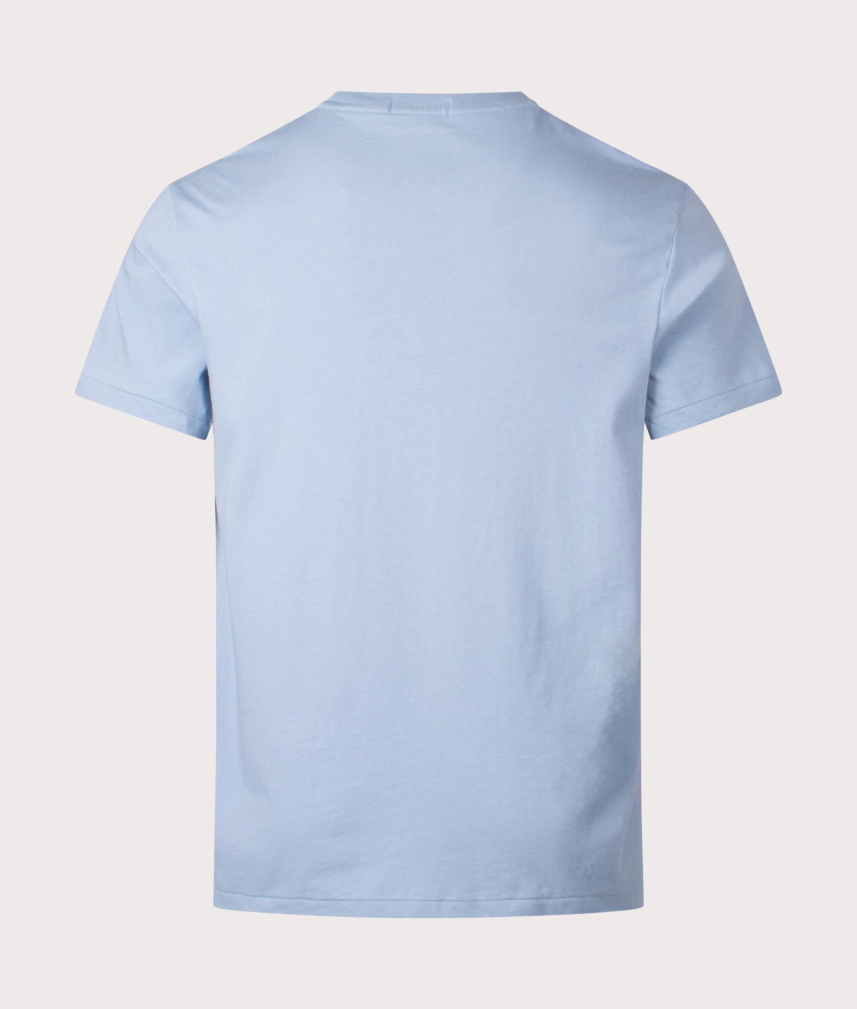 Classic Fit Embroidered T-Shirt in Vessel Blue by Polo Ralph Lauren. EQVVS Shot.