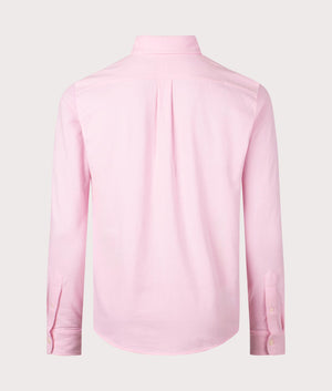Featherweight Mesh Shirt in Garden Pink by Polo Ralph Lauren. EQVVS Back Angle Shot.