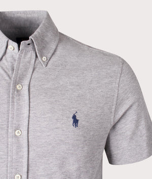 Featherweight Mesh Short Sleeve Shirt Grey Heather | Polo Ralph Lauren