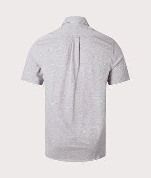 Featherweight Mesh Short Sleeve Shirt in Andover Heather by Polo Ralph Lauren. EQVVS Back Angle Shot.