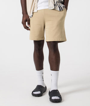 Athletic Sweat Shorts in Coastal Beige by Ralph Lauren. EQVVS Front Angle Shot.