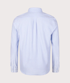 Mesh Sport Shirt in Dress Shirt Blue/White by Polo Ralph Lauren. EQVVS Back Angle Shot.