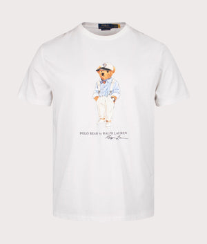 Classic Fit Polo Bear Jersey T-Shirt in Deckwash White by Polo Ralph Lauren. EQVVS Shot. 