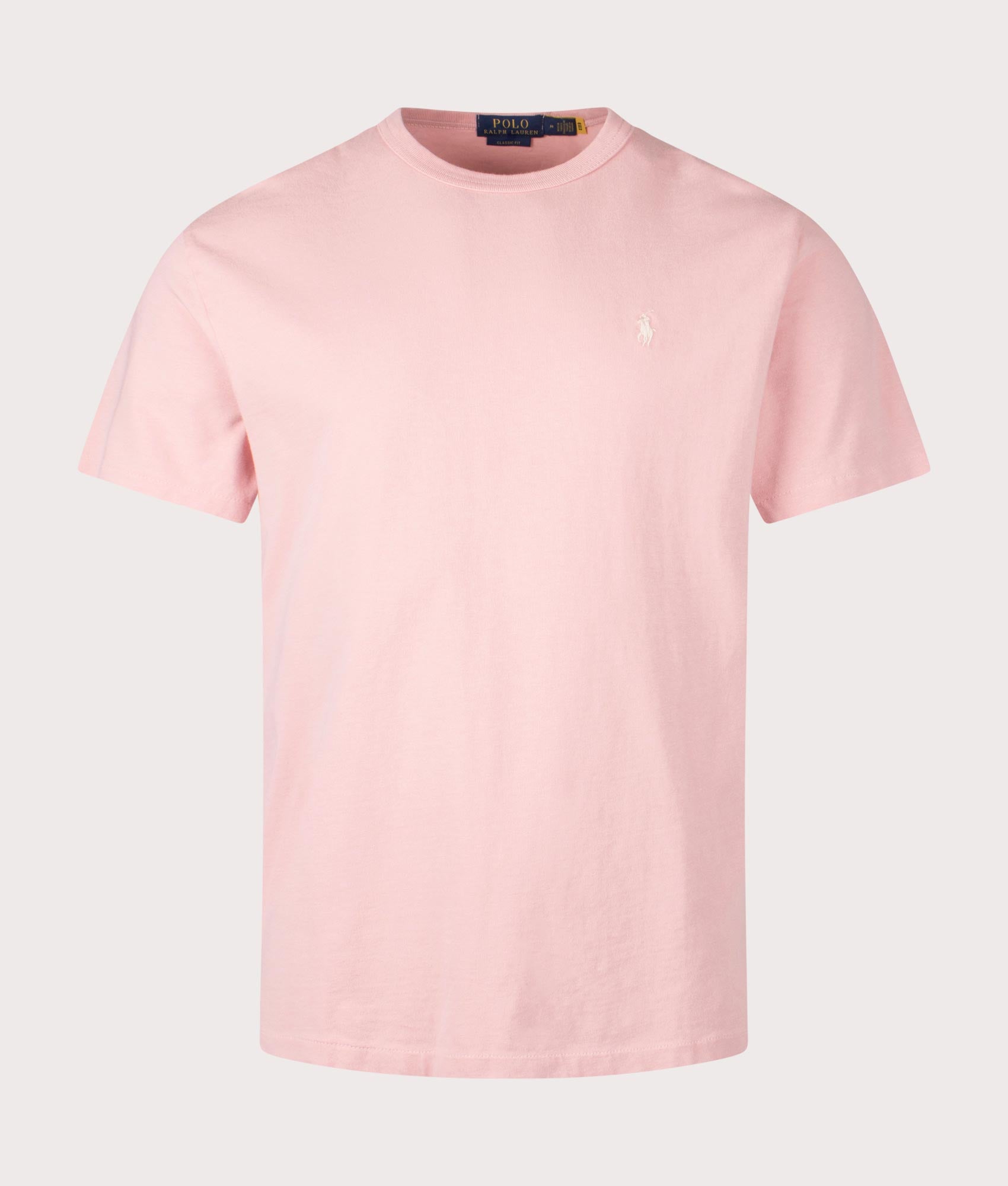 Polo Ralph Lauren Classic Fit Jersey T-Shirt in Adirondack Rose at EQVVS. Front Shot.