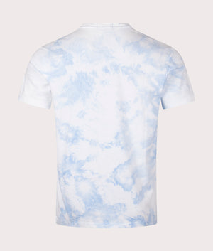Beach Club Bear T-Shirt in Riviera Bleach Coldwash Beach Club Bear. EQVVS Back Angle Shot.