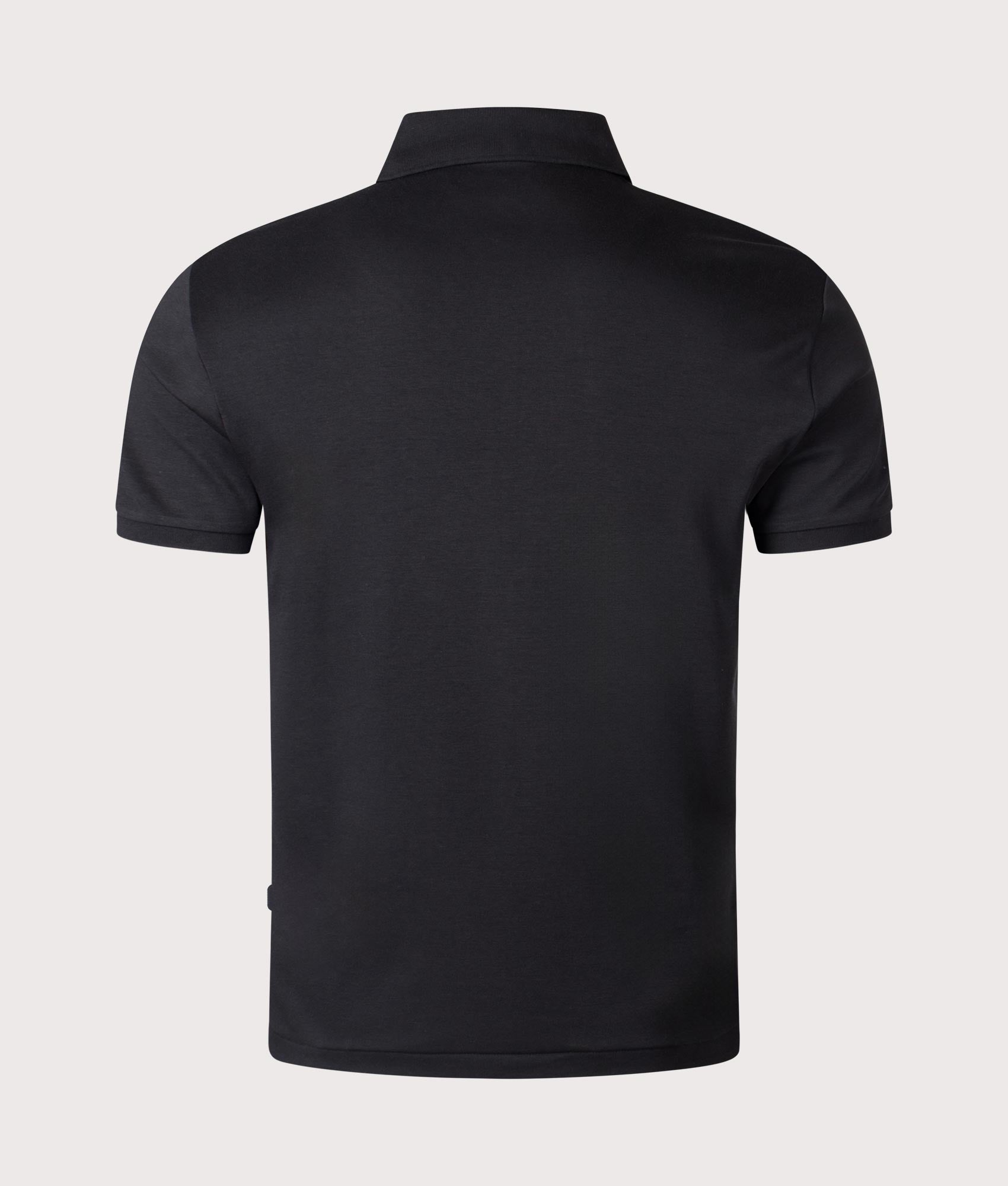 Custom Slim Fit Polo Shirt. Shot by EQVVS. Back shot.