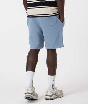Athletic Sweat Shorts in Channel Blue by Polo Ralph Lauren. EQVVS Side Angle Shot. 