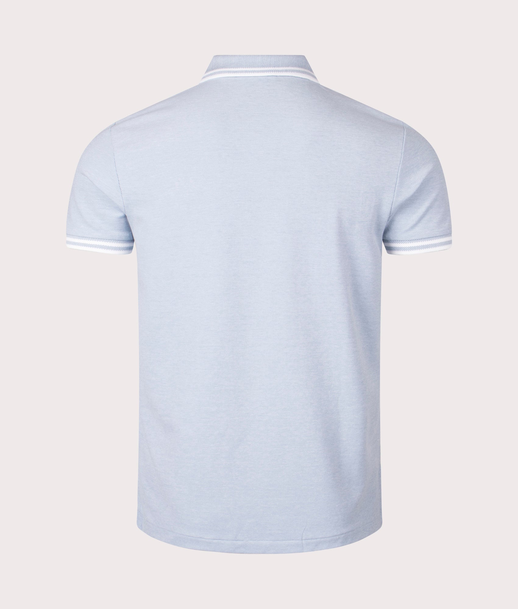 Custom Slim Fit Stretch Mesh Polo Shirt in Vessel Blue by Polo Ralph Lauren. EQVVS Shot.