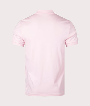 Custom Slim Fit Soft Cotton Polo Shirt in Hint of Pink by Polo Ralph Lauren. EQVVS Shot.
