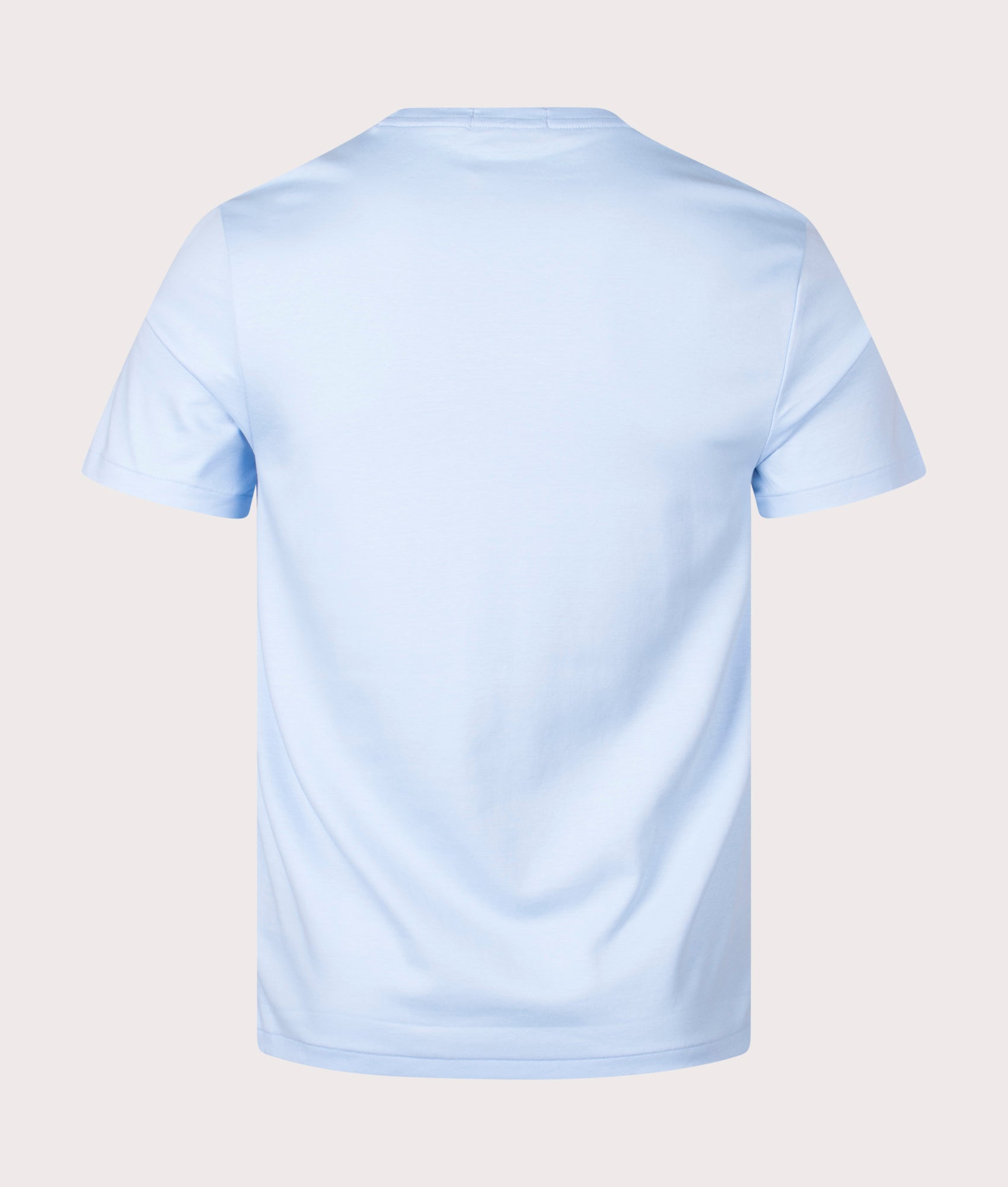 Custom Slim Fit Pima T-Shirt in Vessel Blue by Polo Ralph Lauren. EQVVS Shot.