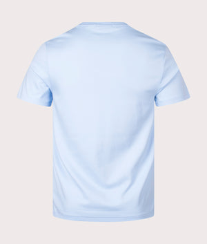 Custom Slim Fit Pima T-Shirt in Vessel Blue by Polo Ralph Lauren. EQVVS Shot.