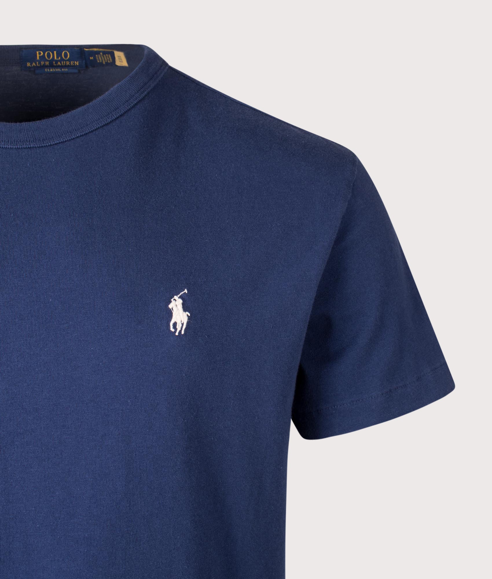 Jersey T-Shirt | Cruise Navy | Polo Ralph Lauren | EQVVS | Front detail shot 