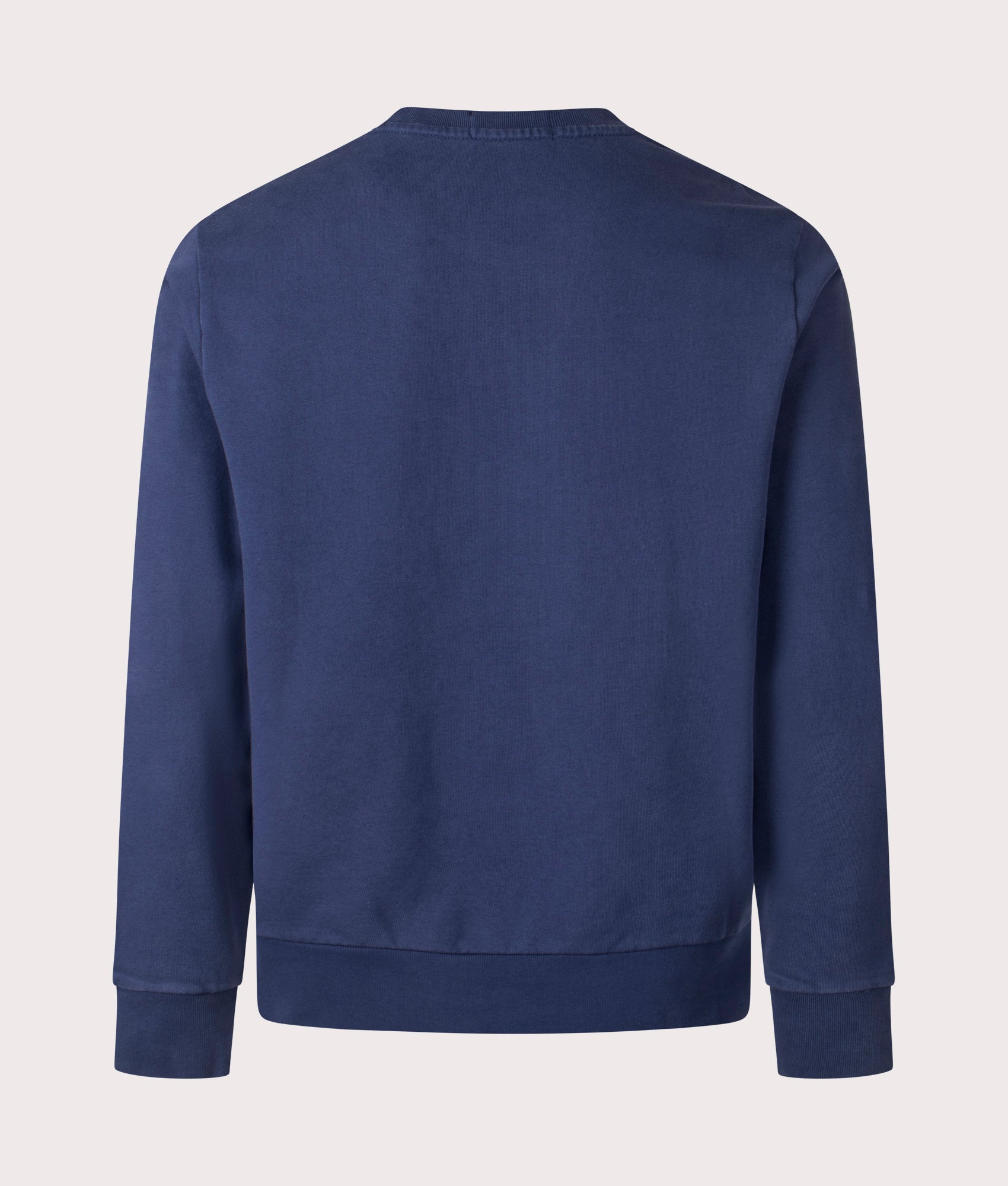 Polo Ralph Lauren Loopback Terry Sweatshirt in Cruise Navy. Back Shot at EQVVS.