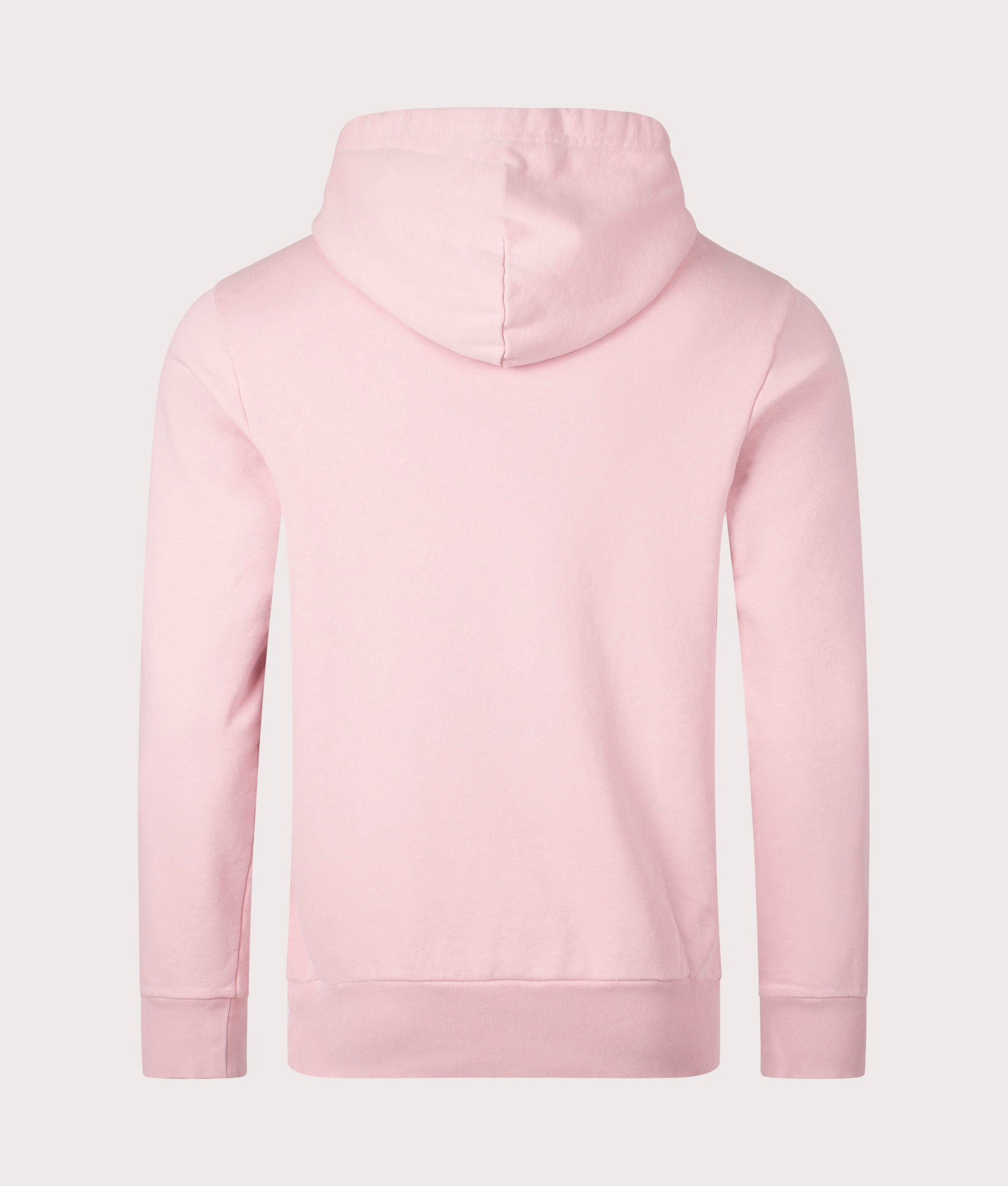 Polo Ralph Lauren Loopback Fleece Hoodie in Adirondack Rose. Back angle shot at EQVVS.