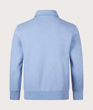 Polo Ralph Lauren Quarter Zip Sweatshirt Channel Blue Back Shot EQVVS