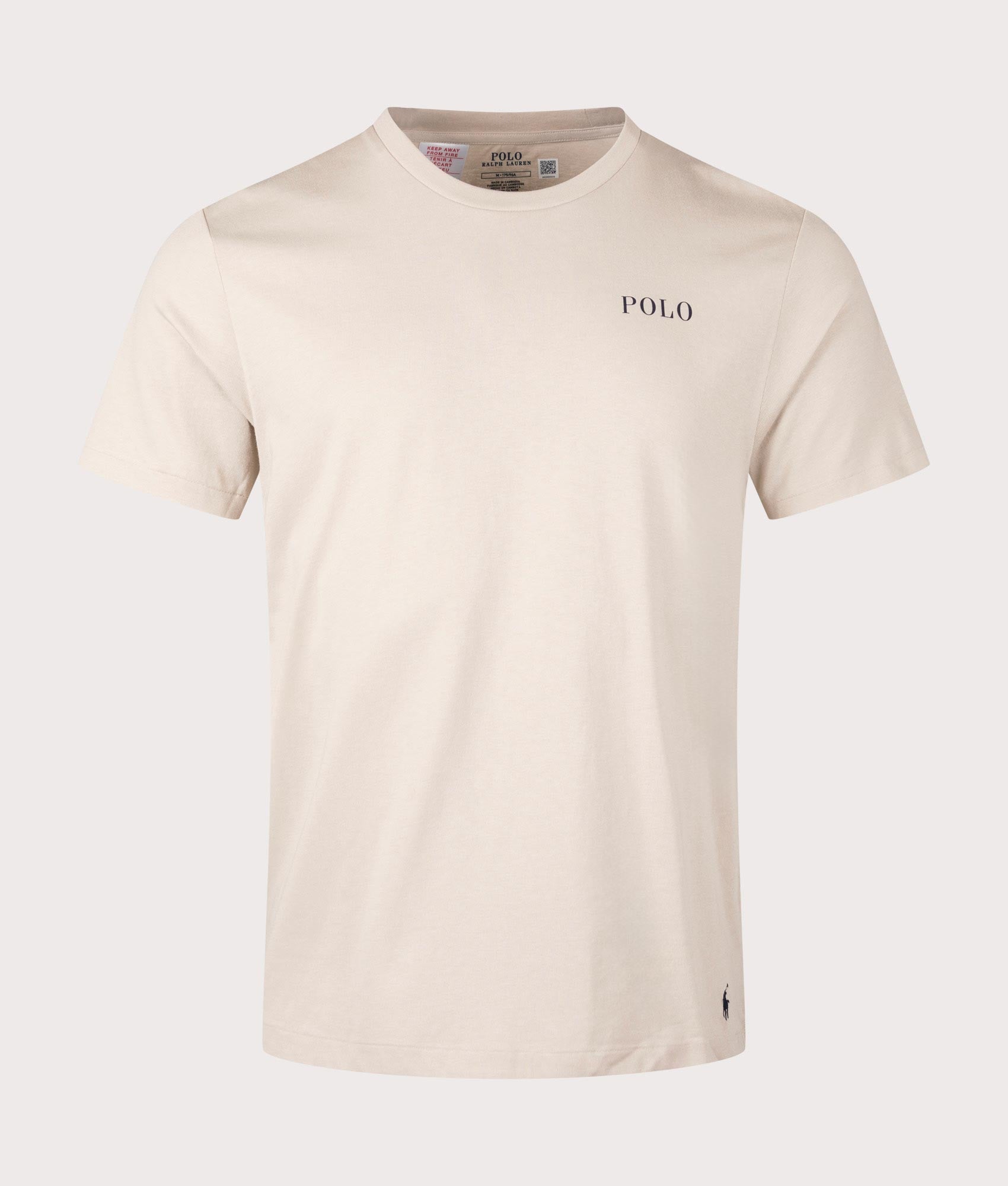 Lightweight Loungewear T-Shirt in Stoneware Grey by Polo Ralph Lauren. EQVVS Shot. 