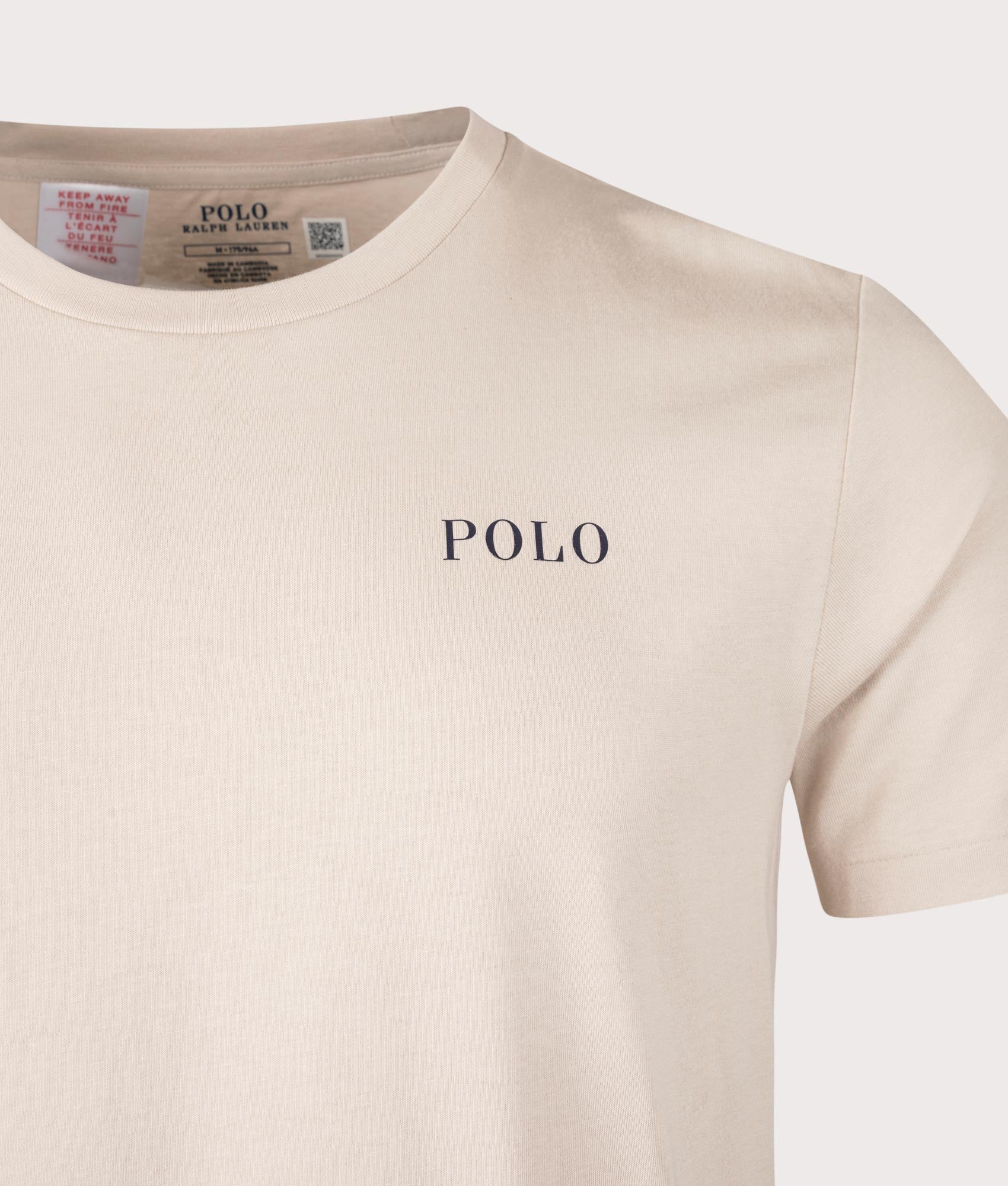 Lightweight Loungewear T-Shirt in Stoneware Grey by Polo Ralph Lauren. EQVVS Shot. 