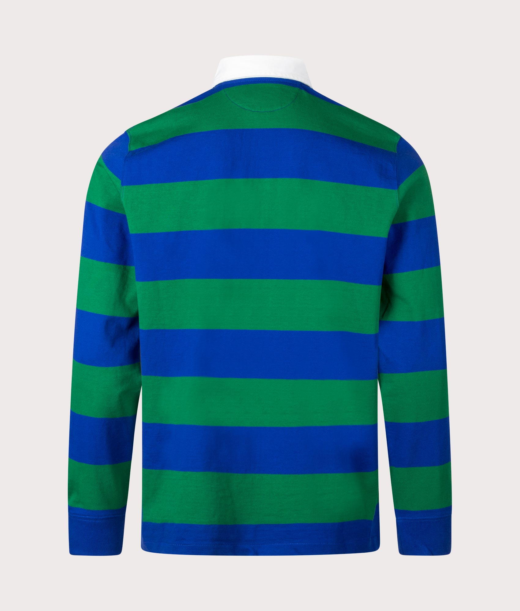 Polo Ralph Lauren The Iconic Rugby Shirt in Green/Classic Azure Back shot at EQVVS.