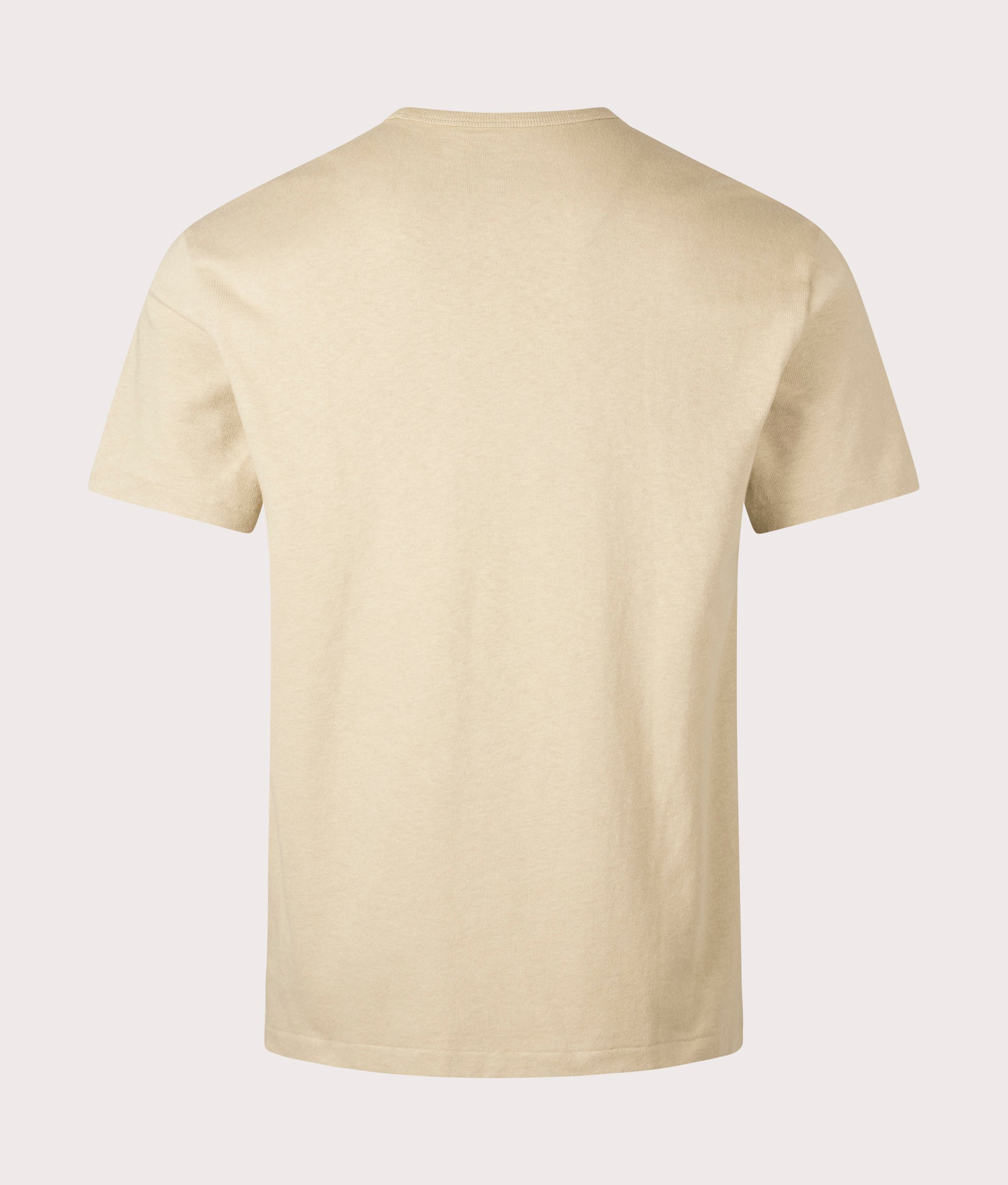 Polo Ralph Lauren Classic Relaxed Fit Jersey T-Shirt in Classic Khaki at EQVVS. Back Shot.