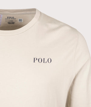Long Sleeve Loungewear T-Shirt in Stoneware Grey by Polo Ralph Lauren. EQVVS Shot.