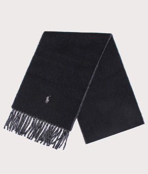 Reversible Scarf in Polo Black/Grey | Polo Ralph Lauren | EQVVS | Polo black shot 