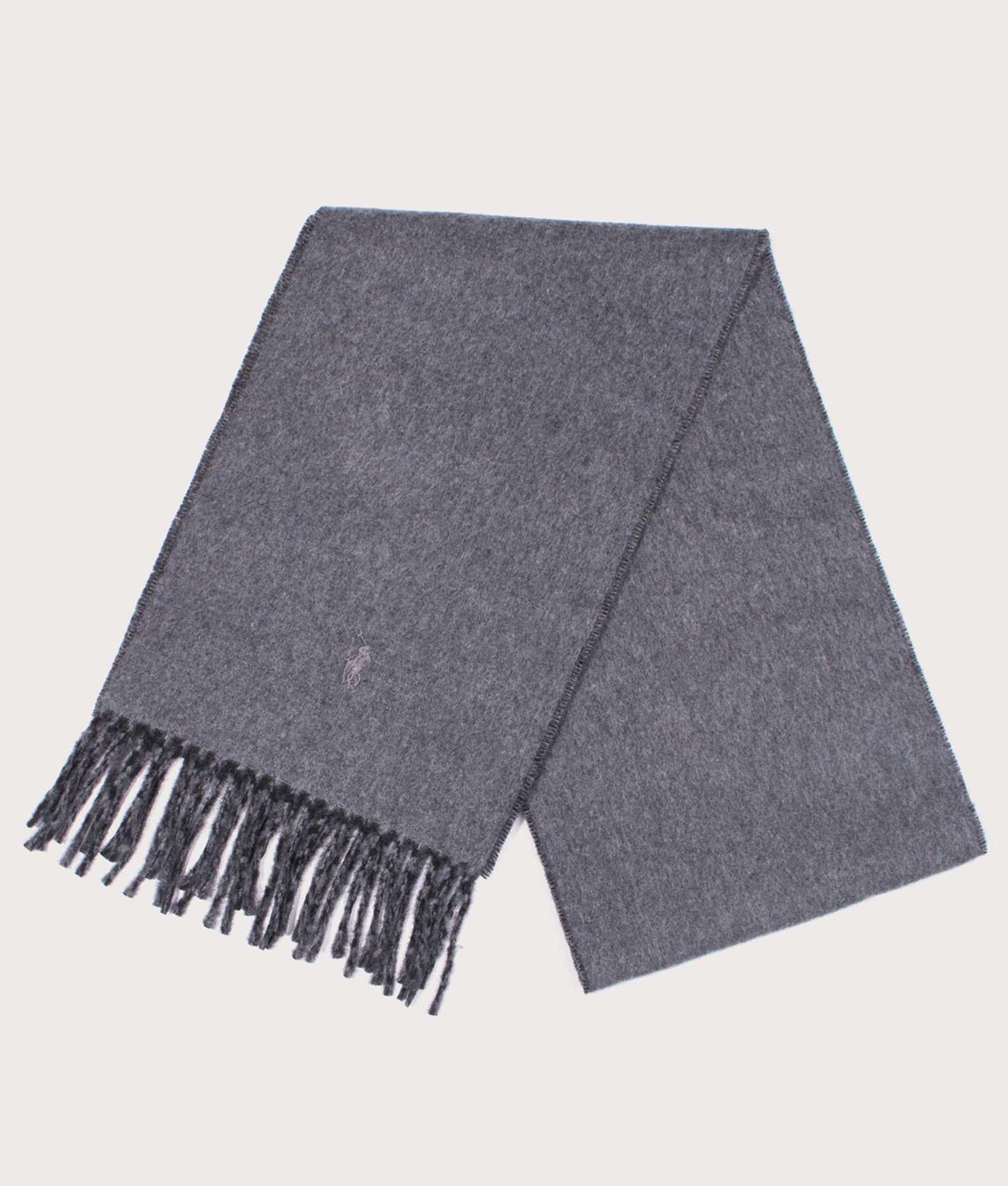 Reversible Scarf in Polo Black/Grey | Polo Ralph Lauren | EQVVS | Grey shot 