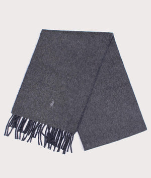 Reversible Scarf in Navy/Charcoal | Polo Ralph Lauren | EQVVS | Grey shot 