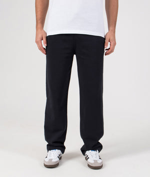 Loopback Fleece Drawstring Pants in Polo Black | 100% Cotton | Polo Ralph Lauren | EQVVS | Front shot 