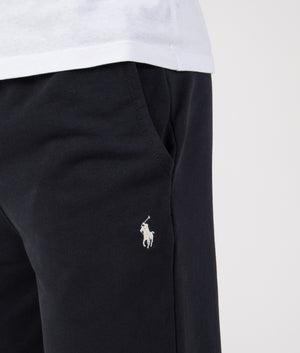 Loopback Fleece Drawstring Pants in Polo Black | 100% Cotton | Polo Ralph Lauren | EQVVS | Detail shot 