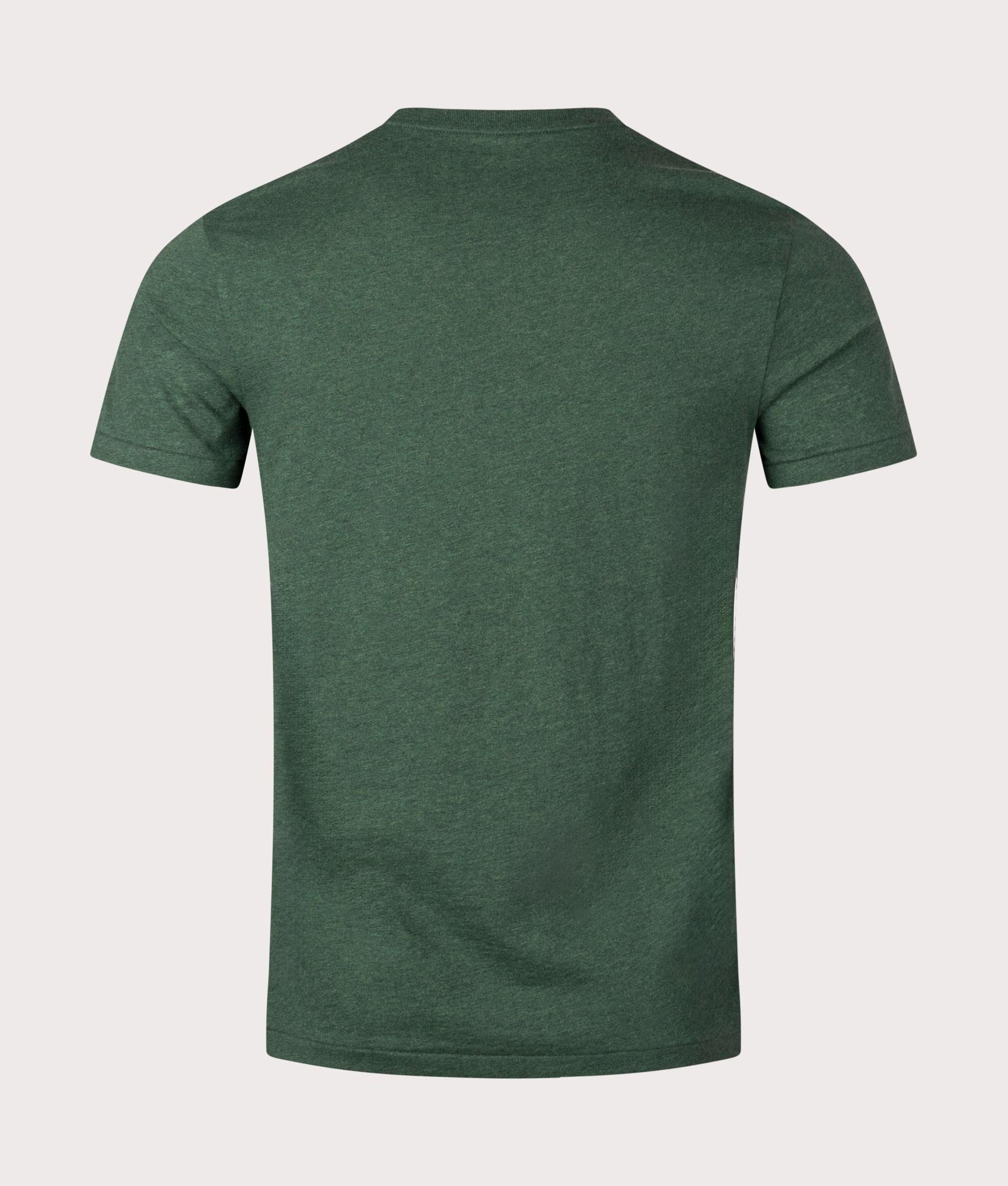 Custom Slim Fit Jersey T-Shirt in Scottish Pine Heather by Polo Ralph Lauren. EQVVS Shot.
