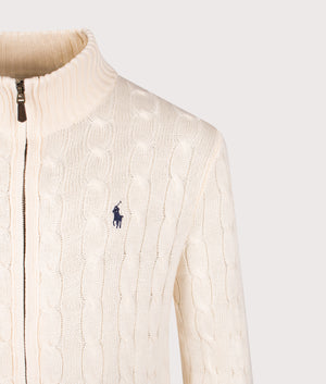 eriPolo Ralph Lauren アイボリー カーディガン L Cable-Knit Cotton Cardigan Andover Cream | Polo Ralph Lauren | EQVVS