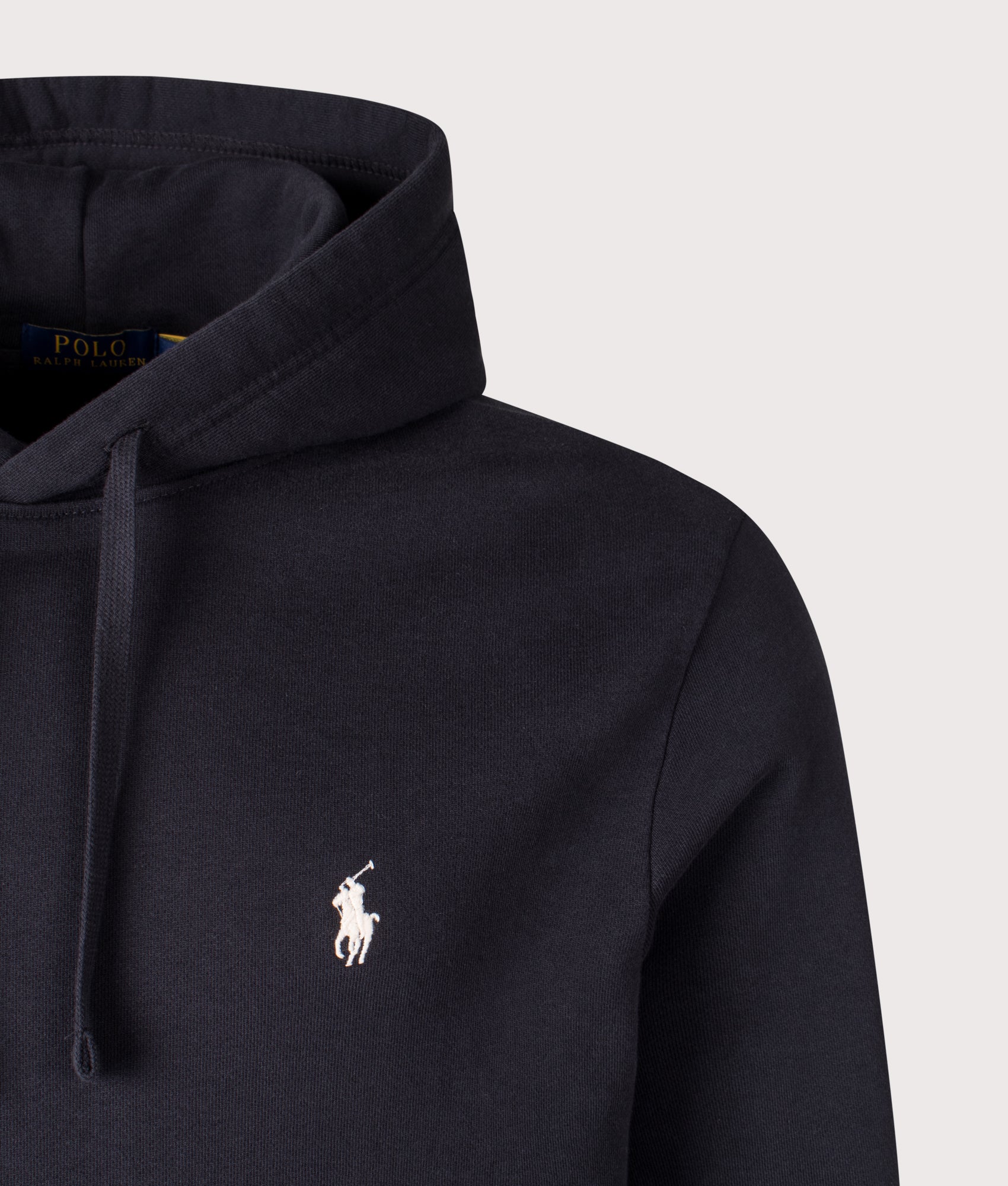 Loopback Fleece Hoodie. Shot by EQVVS. Front detail shot.