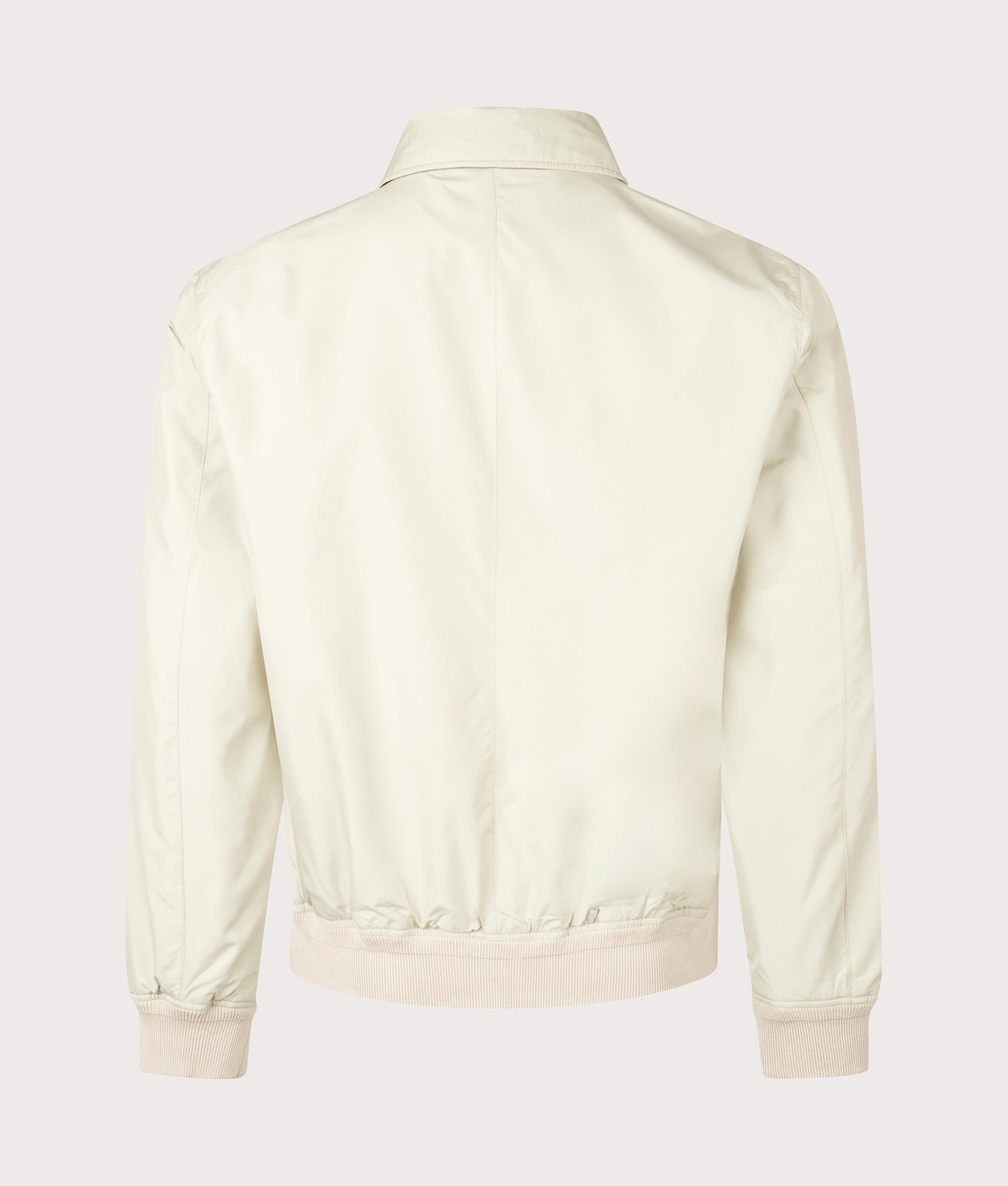 Ralph Lauren, Packable Windbreaker Jacket, stoneware grey, Eqvvs Menswear, back shot angle
