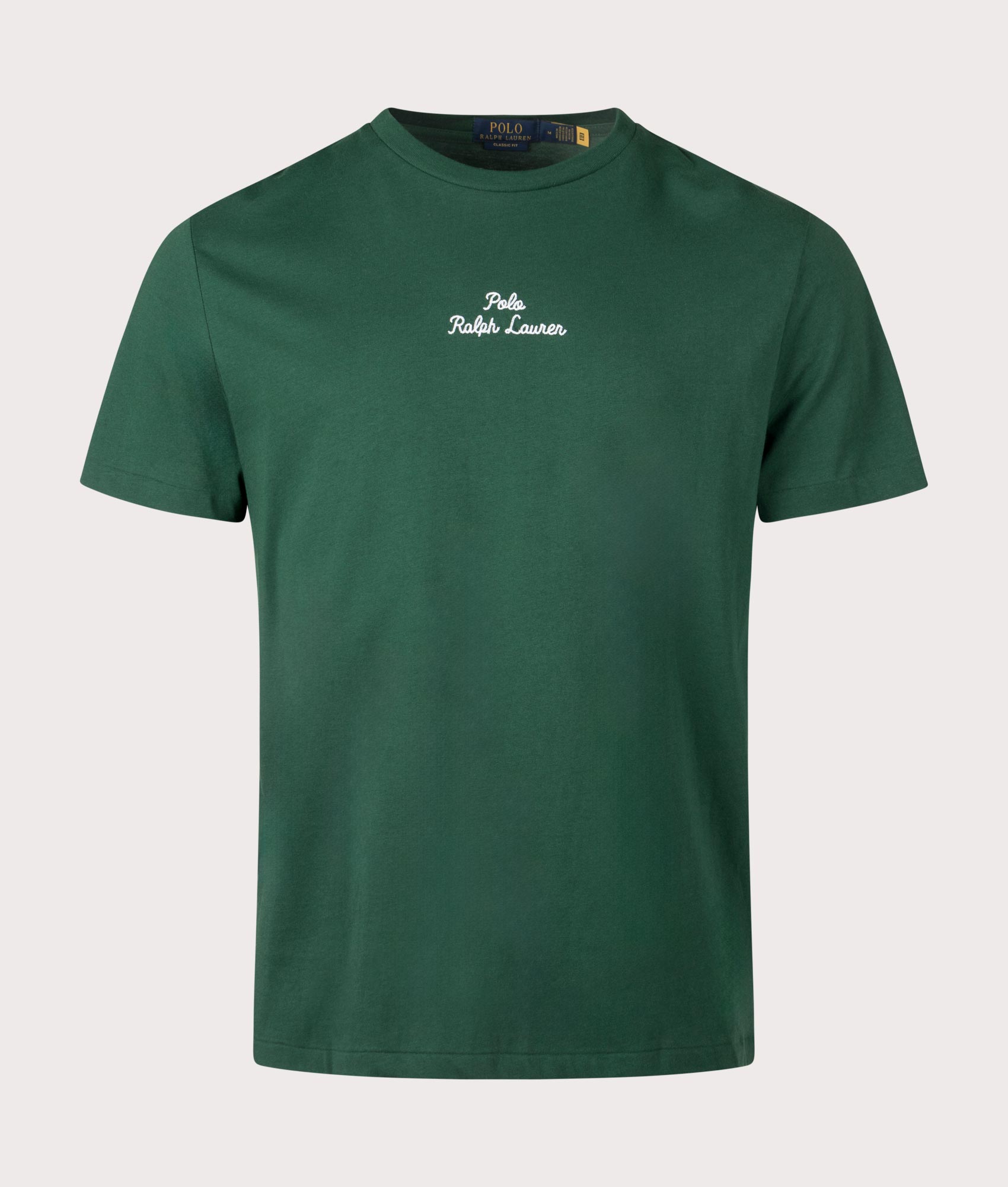 Polo Ralph Lauren Classic Fit Embroidered T-Shirt Vintage Pine at EQVVS Menswear Front Shot