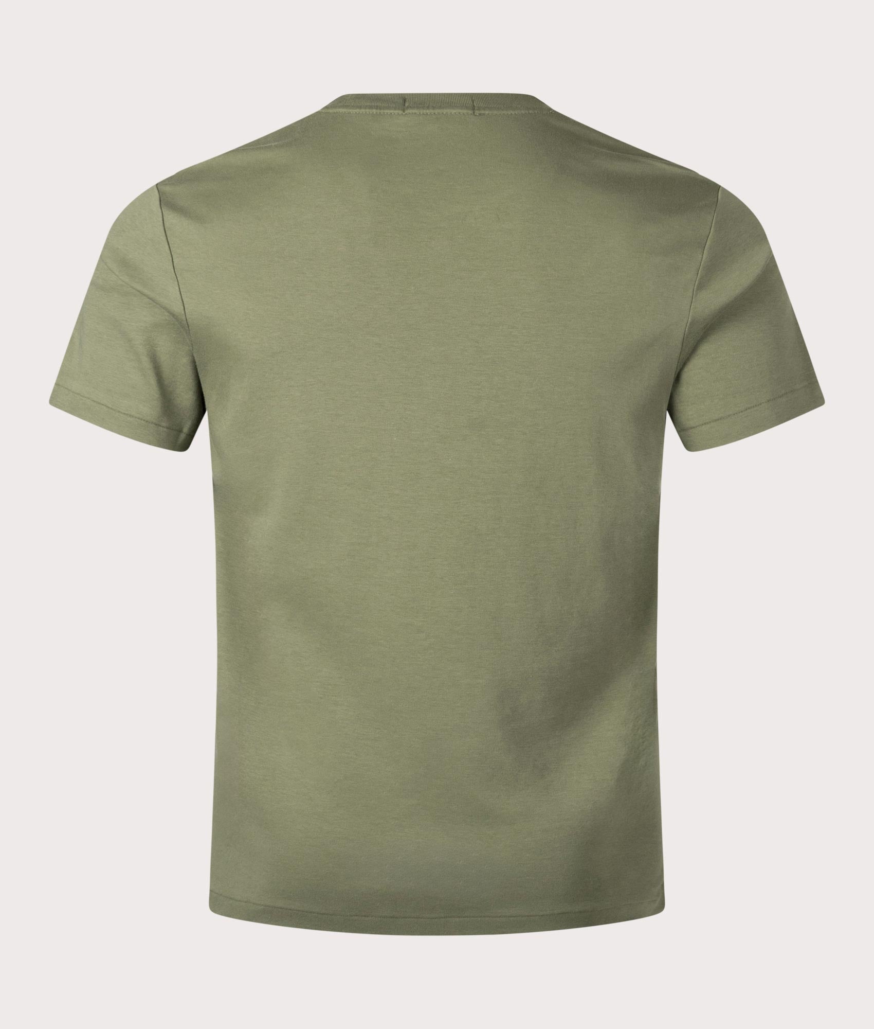Custom Slim Fit Soft Cotton T-Shirt in Garden Trail by Polo Ralph Lauren. EQVVS Shot