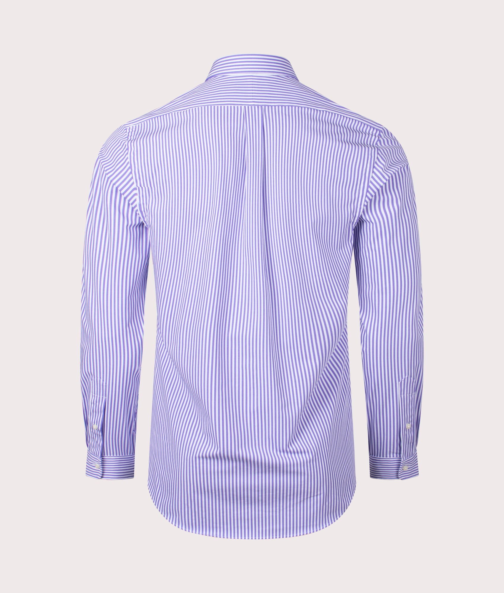 Striped Poplin Shirt - Polo Ralph Lauren - EQVVS - 005 Lavender White 
