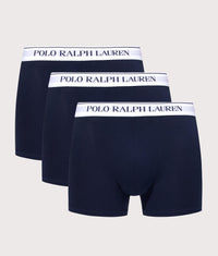 3-Pack Classic Stretch-Cotton Trunks: 410 Navy/White 